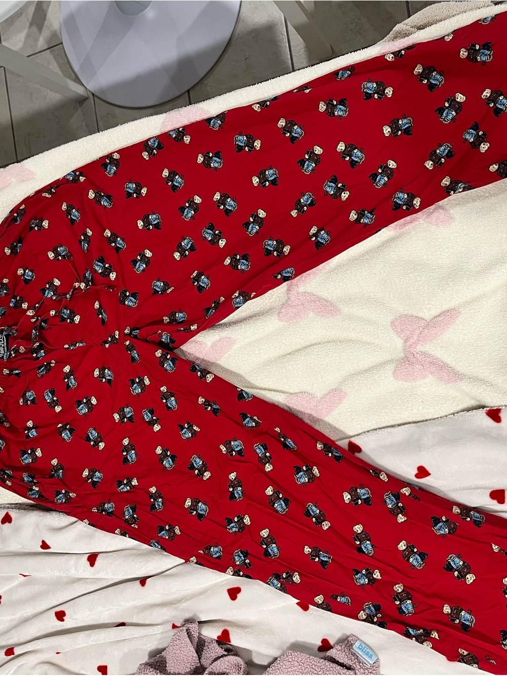 Polo by Ralph Lauren Red Teddy Bear Print Sleep Pants